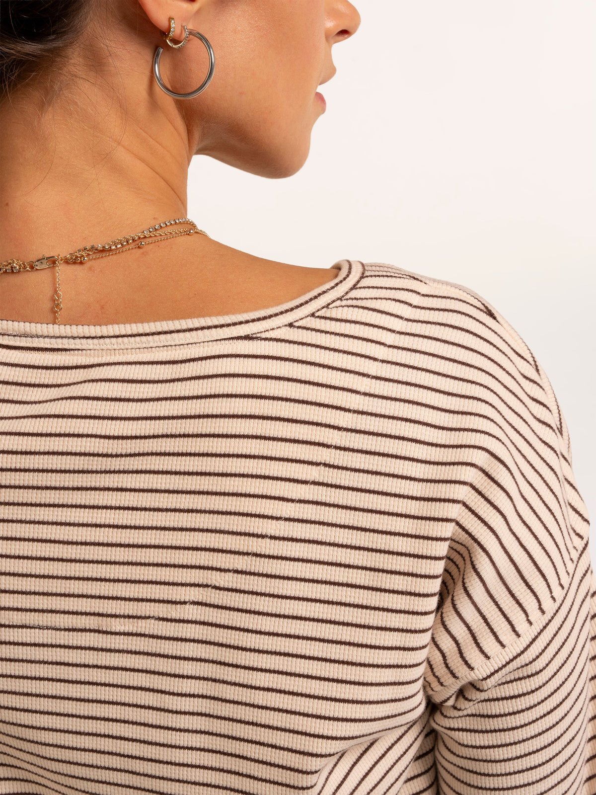 Bolderwood Waffle Stripe Long Sleeve T-Shirt