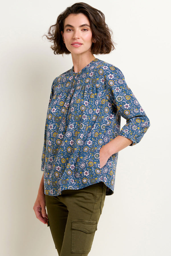 Folk Floral Cord Shirt