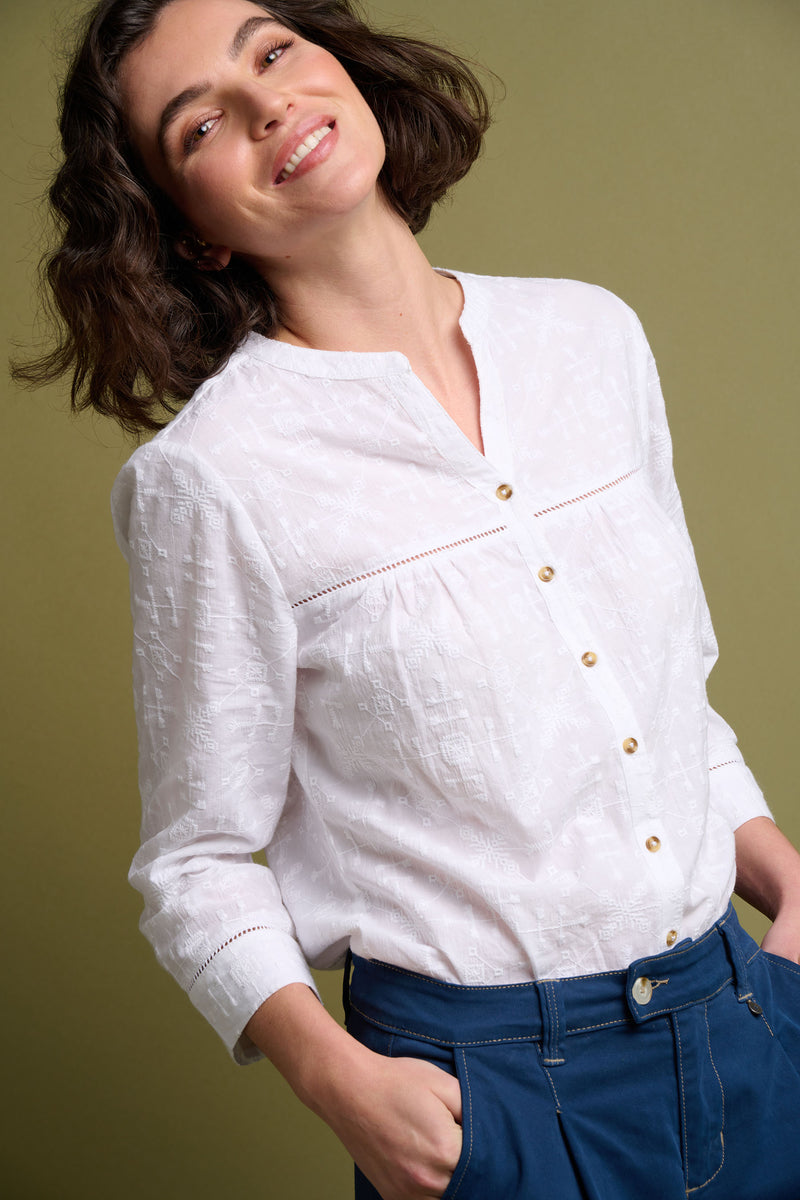 Cassia Embroidered Blouse