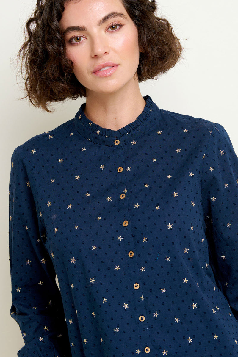 Stars Embroidered Blouse