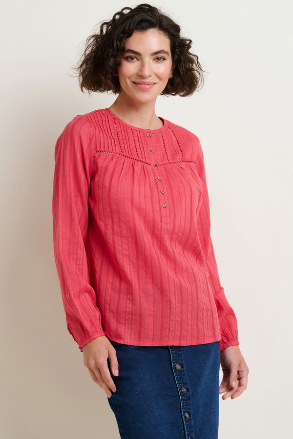 Penny Pintuck Blouse