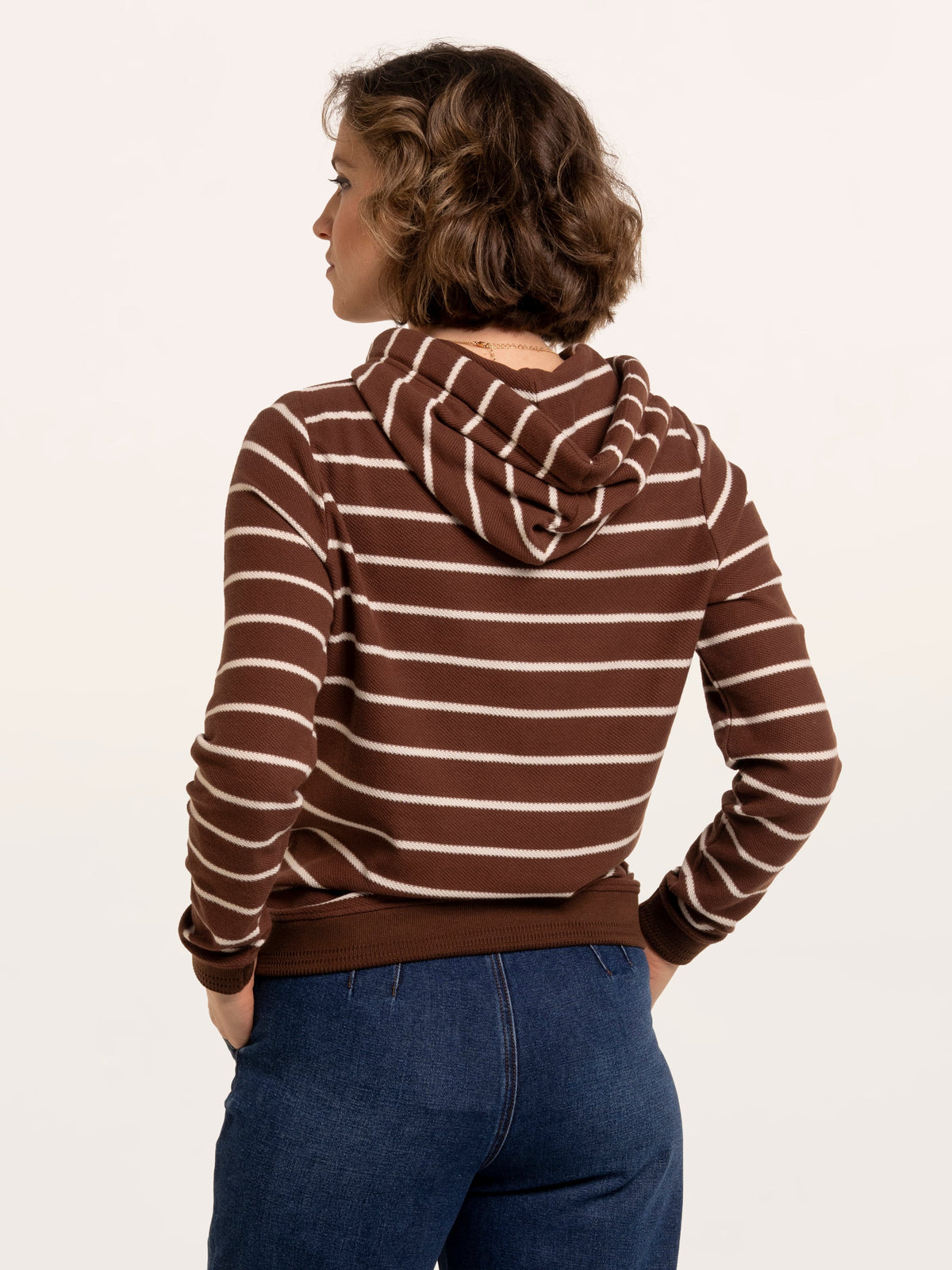 Whitefield Texture Stripe Hoodie