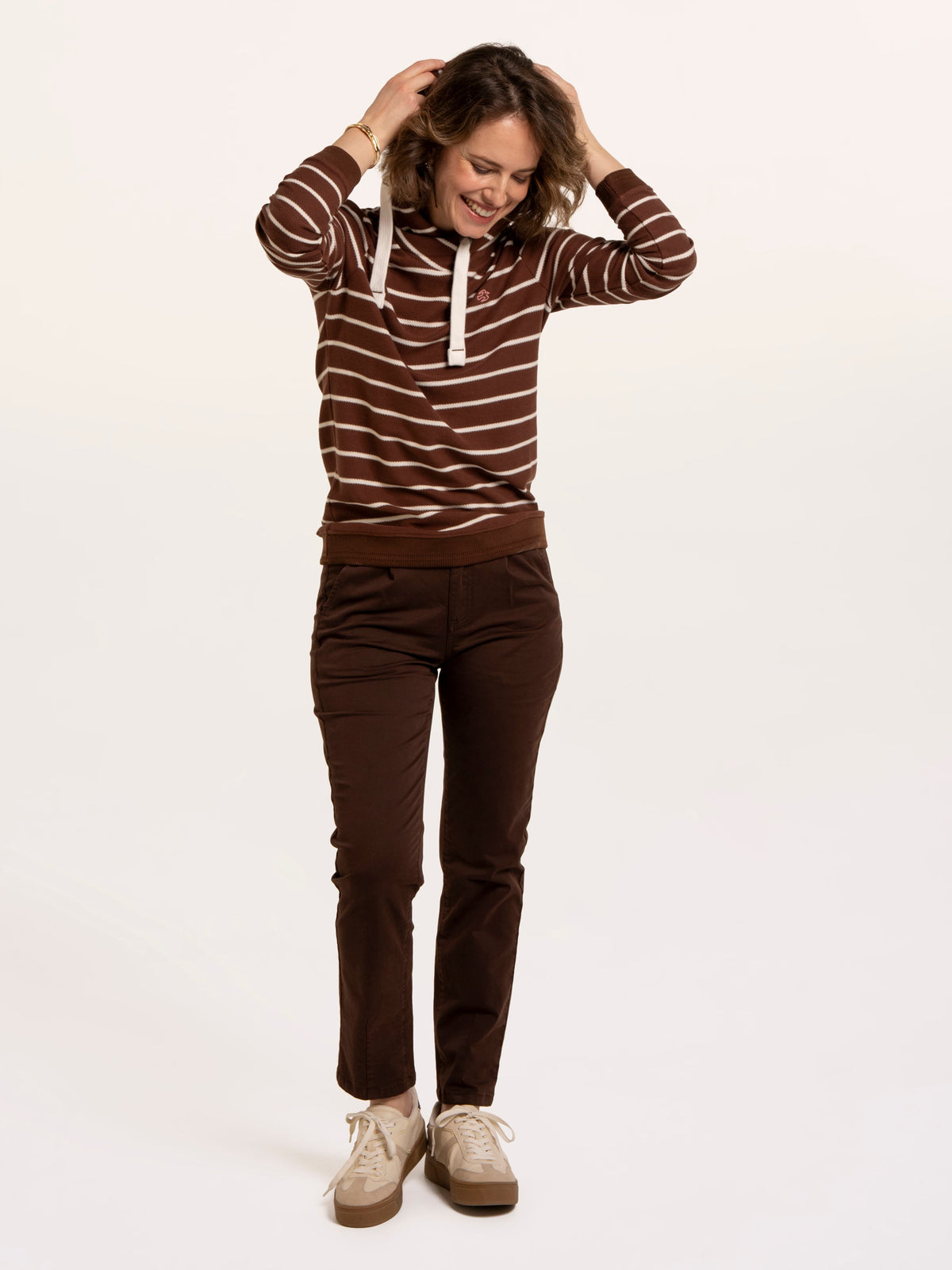 Whitefield Texture Stripe Hoodie