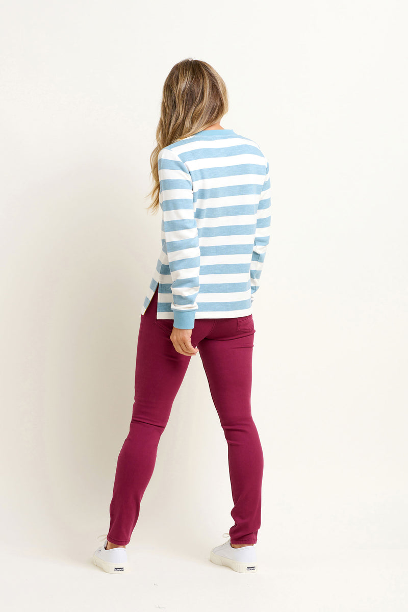 Stripe Crew Neck Sweatshirt