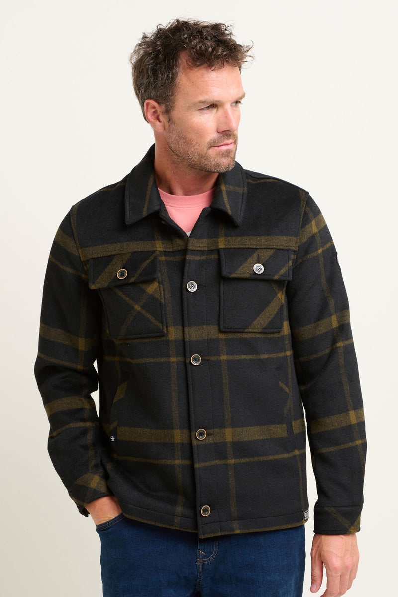 Black & Green Quilted Lining Woodman's Jacket | Brakeburn