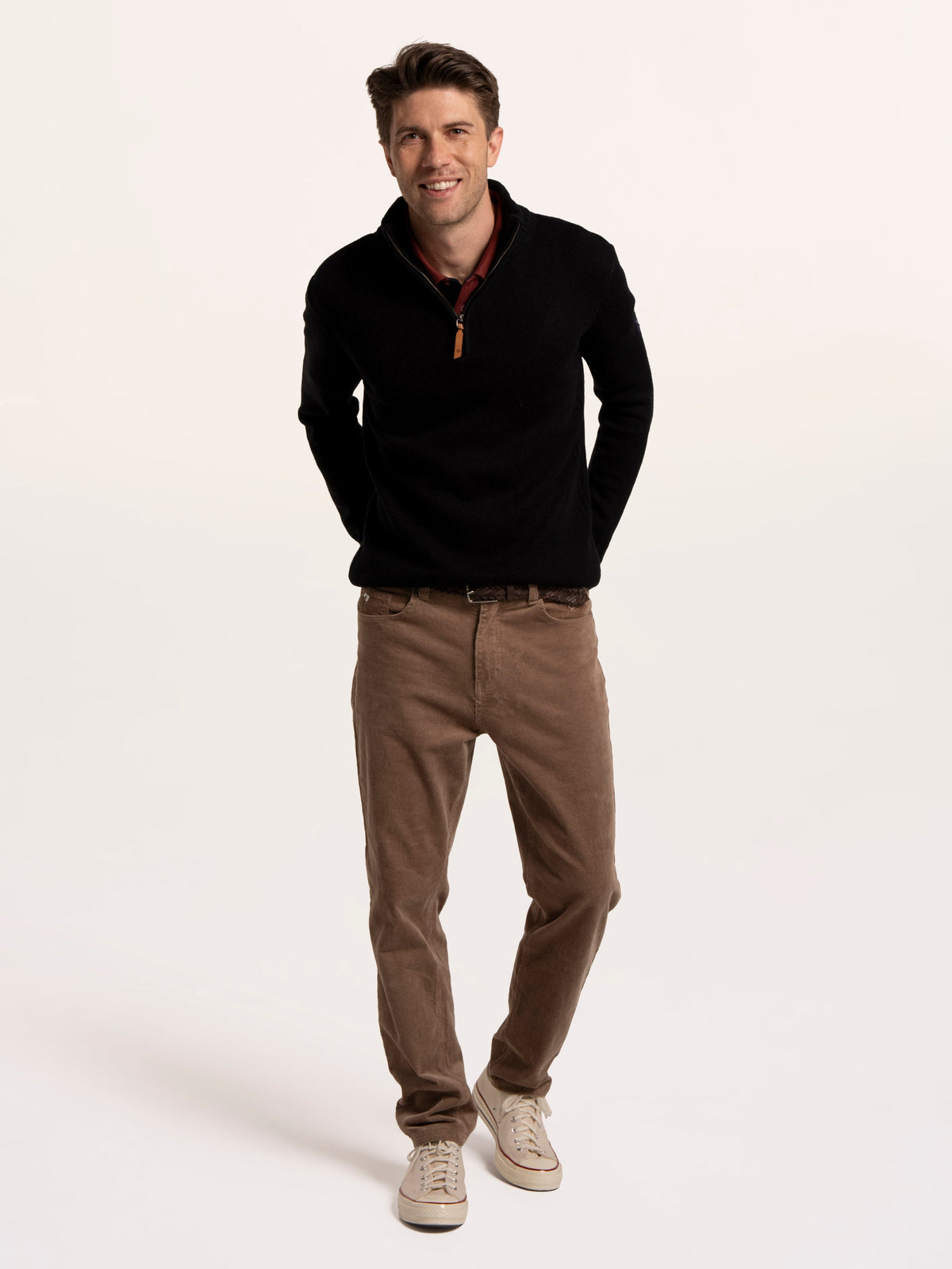 Sloe 1/4 Zip Knitted Jumper