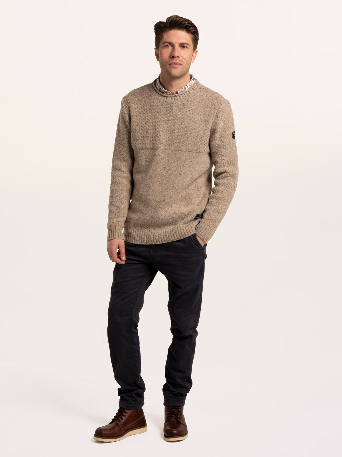 Bounds Cable Crew Neck Knitted Jumper