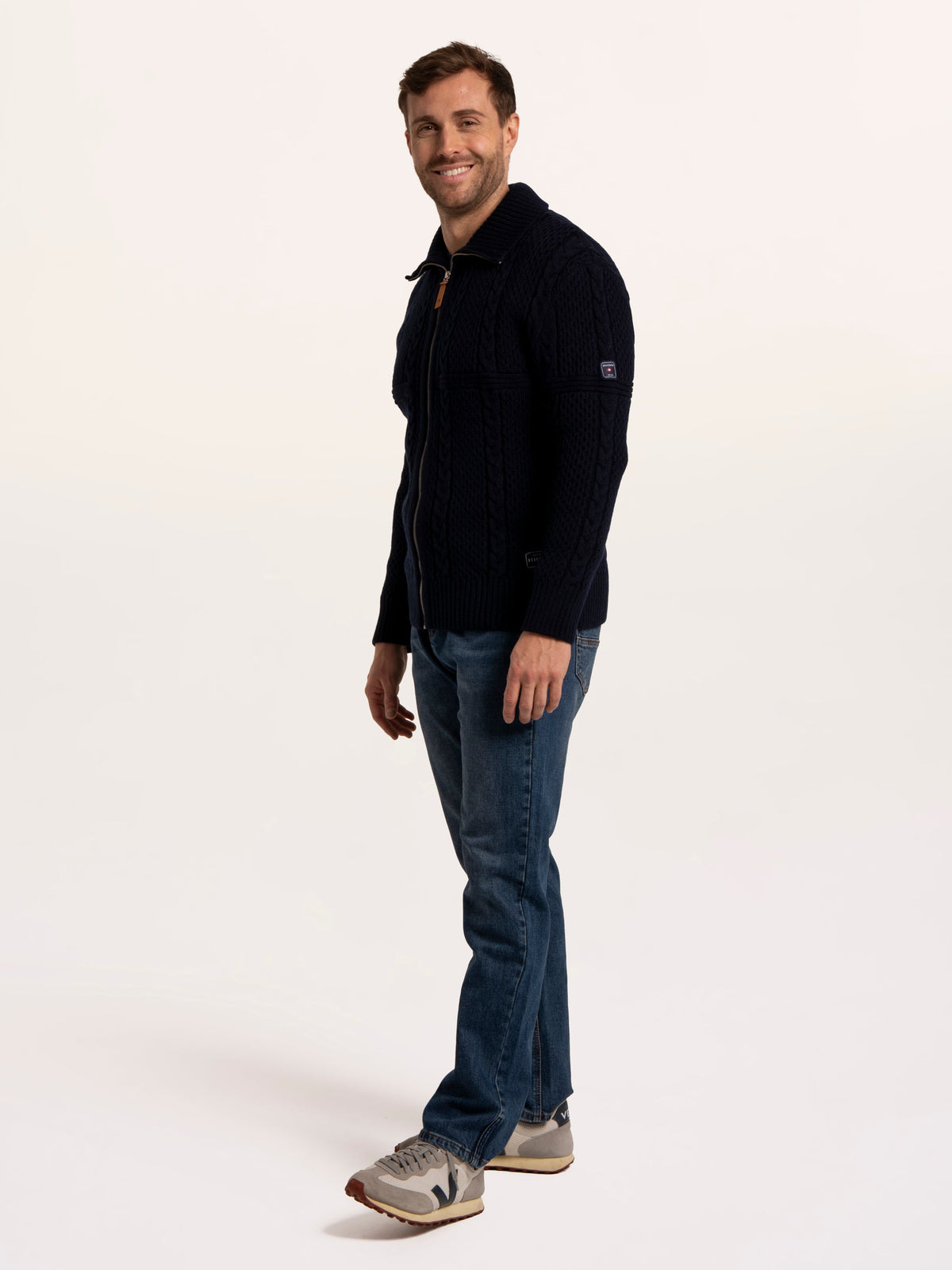 Colindale Full Zip Knitted Jumper