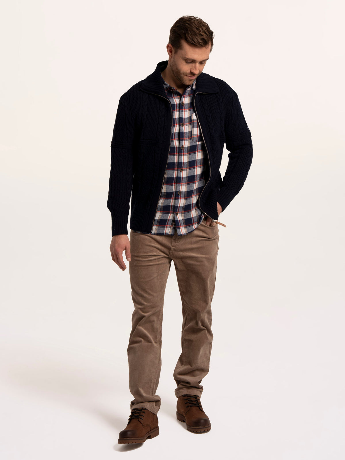Colindale Full Zip Knitted Jumper