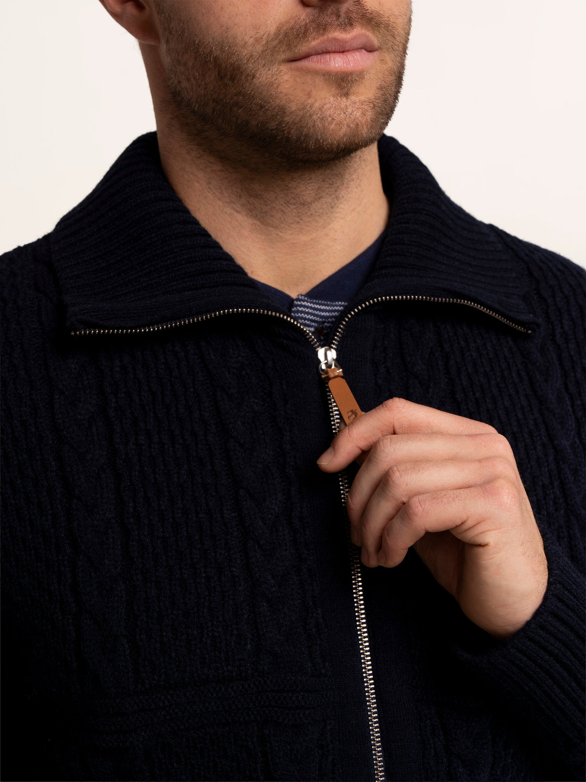 Colindale Full Zip Knitted Jumper