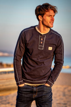 Henley Long Sleeve Tee