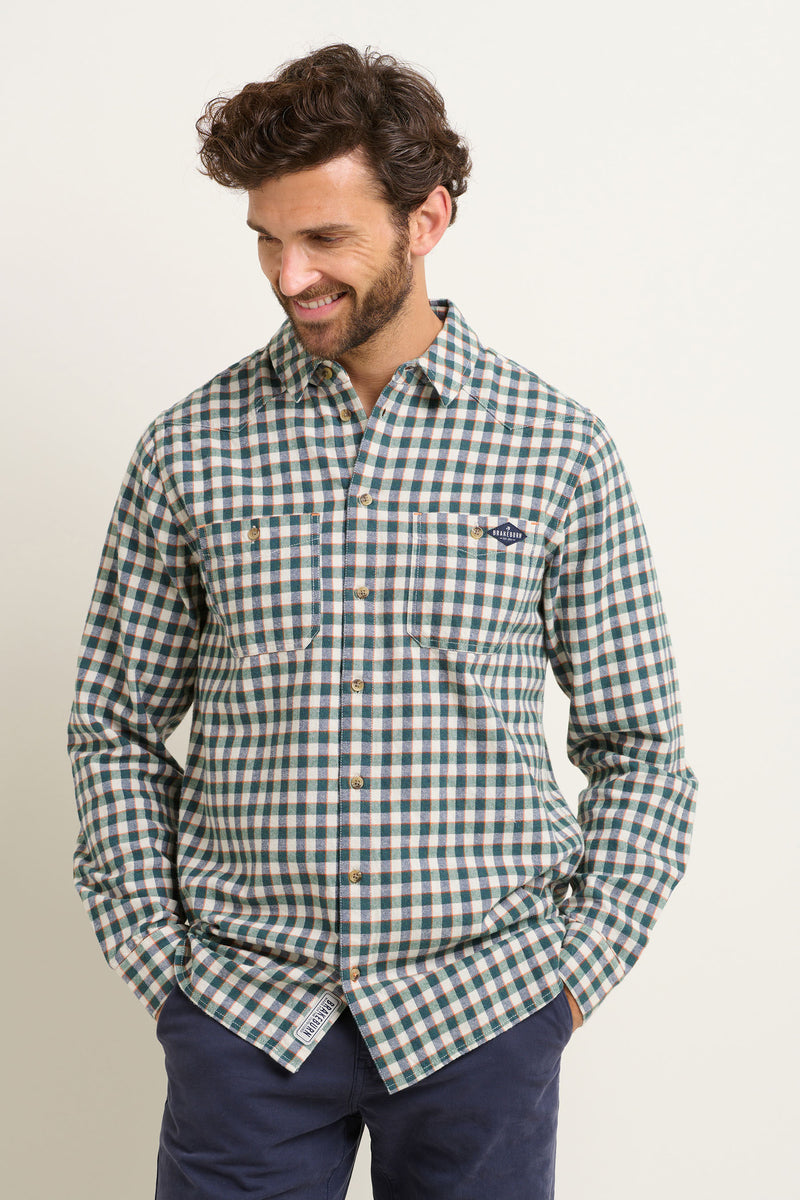 Navy Gingham Shirt | Brakeburn