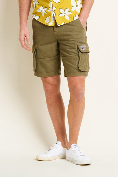 Men's Khaki Cargo Short | Brakeburn
