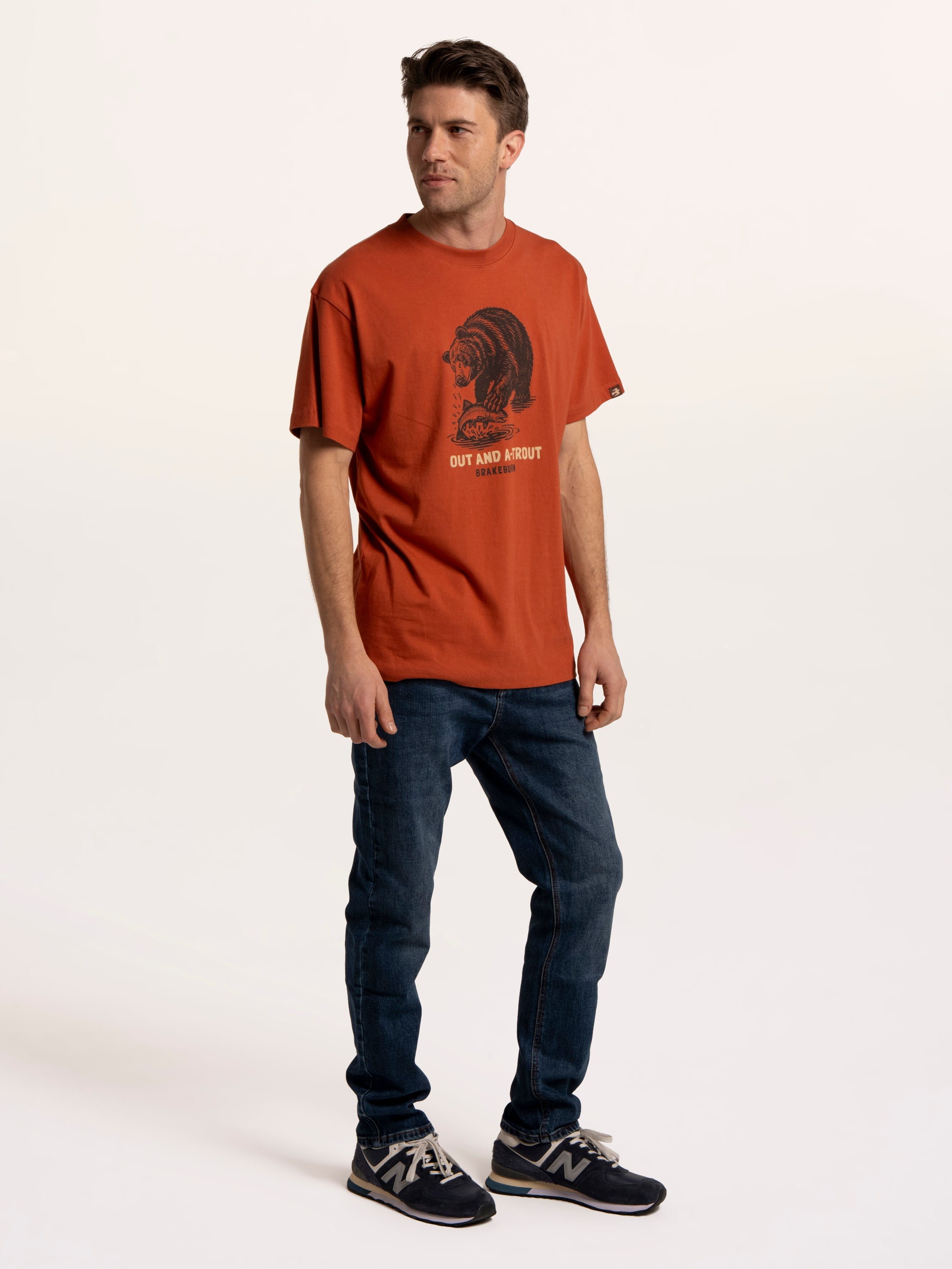 Oakwoodley Bear Out And A Trout T-Shirt