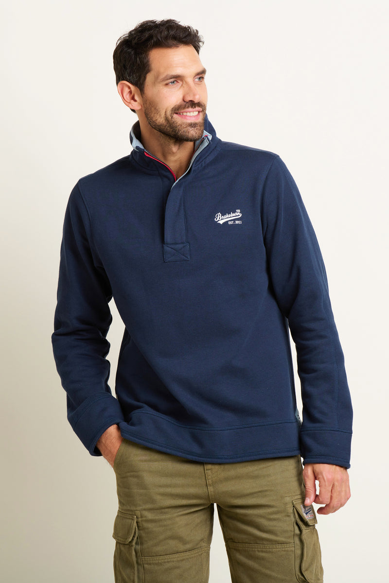 Navy Quarter Zip Sweatshirt main image 1