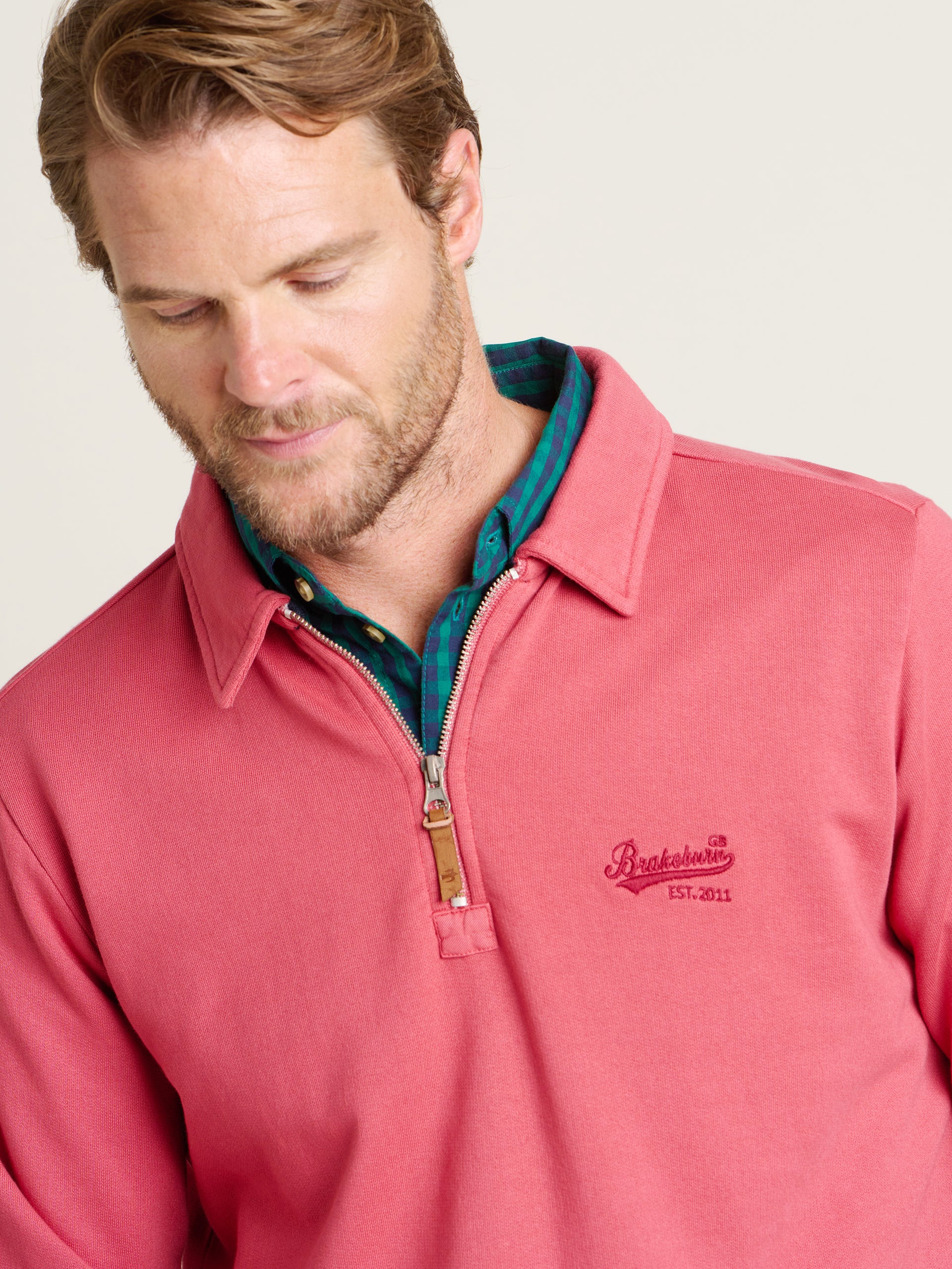 Collared Quarter Zip Sweatshirt