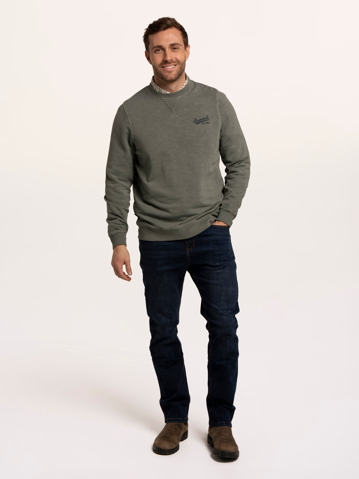 Aldridge Garment Dyed Crew Sweat