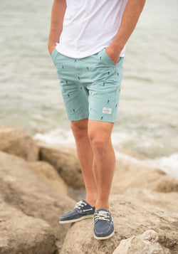 Embroidered Chino Shorts