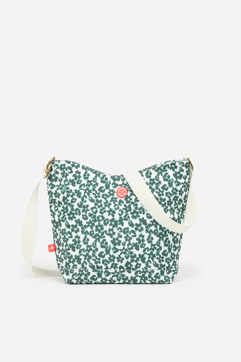 Leopard Floral Hobo Bag