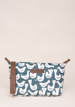 Geo Birds Small Wash Bag