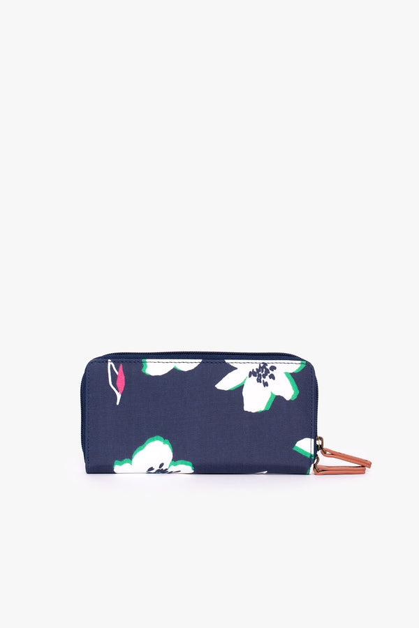 Floating Lily Zip Around Purse