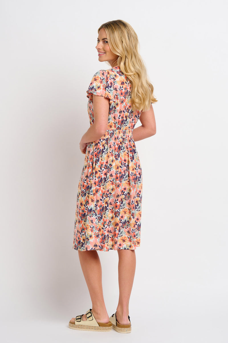 Summer Blooms Wrap Dress