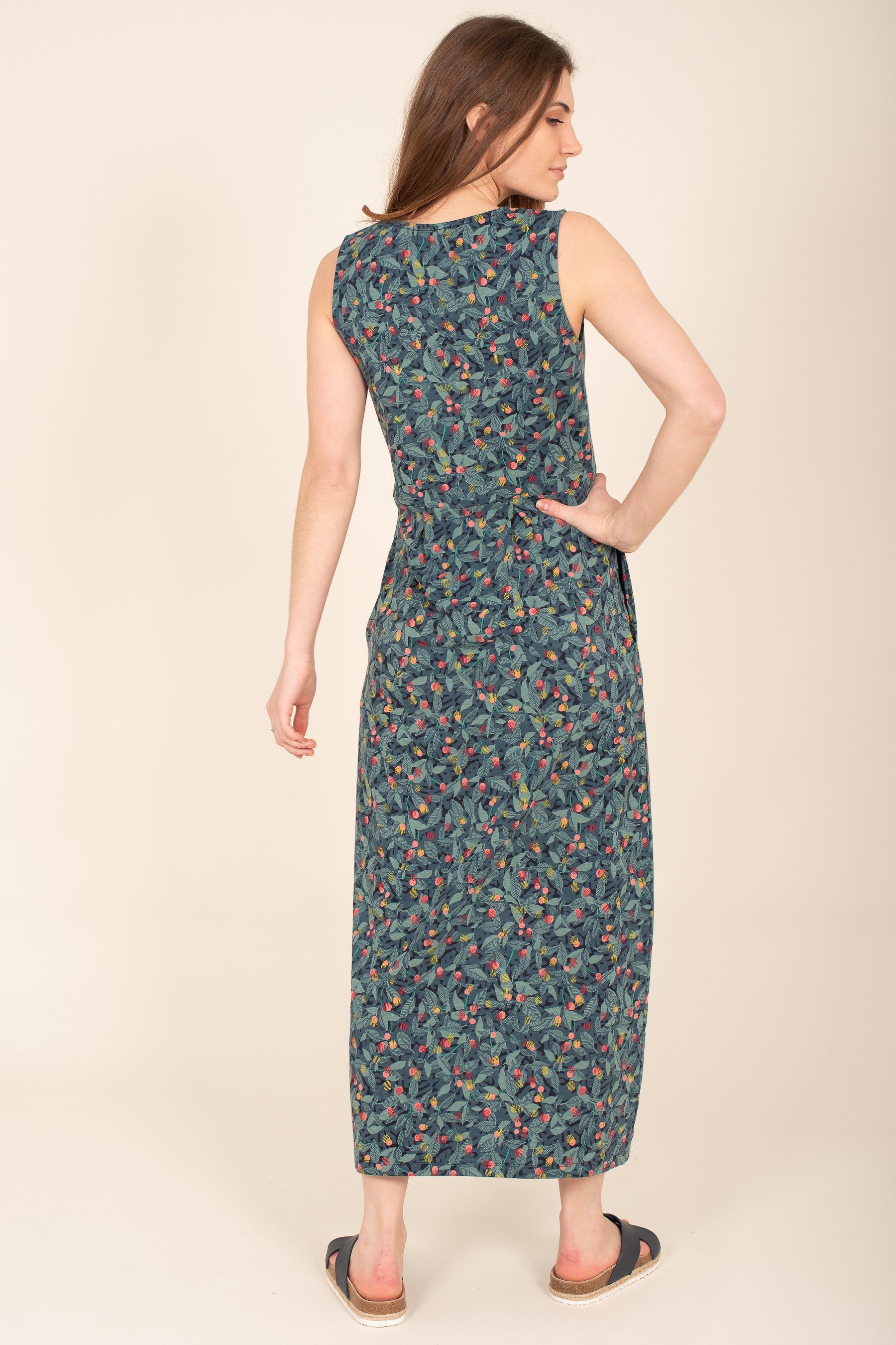 Brakeburn Summer Berry Maxi Dress