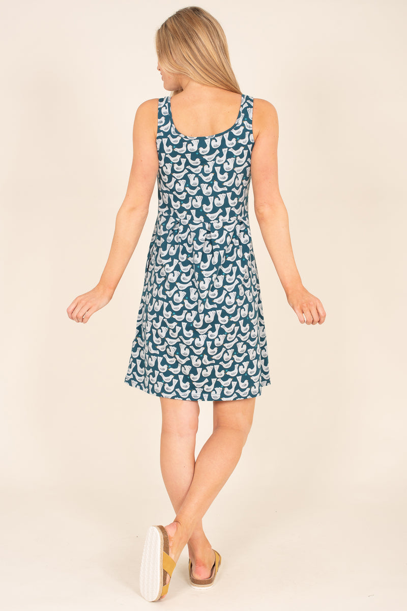Organic Cotton Geo Birds Dress