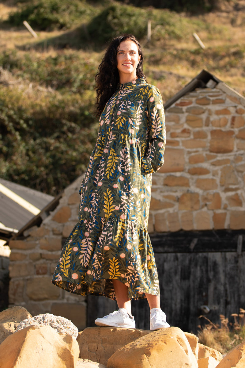 Winter Trailing Shirt Dress