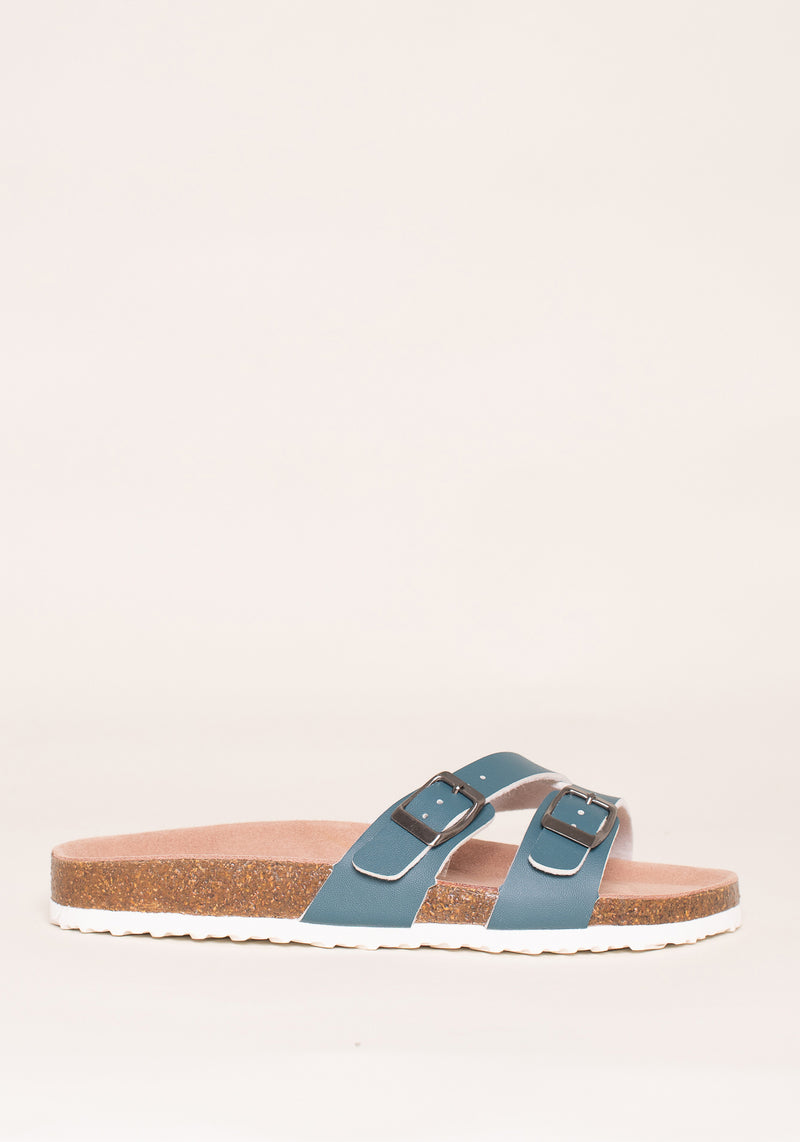 Blue Multi Strap Sandals