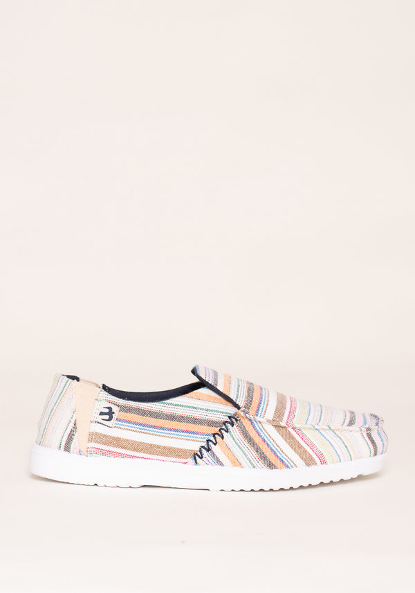 Stripe Slip On Shoes