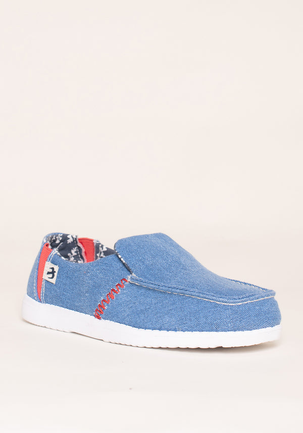 Blue Slip On Shoes