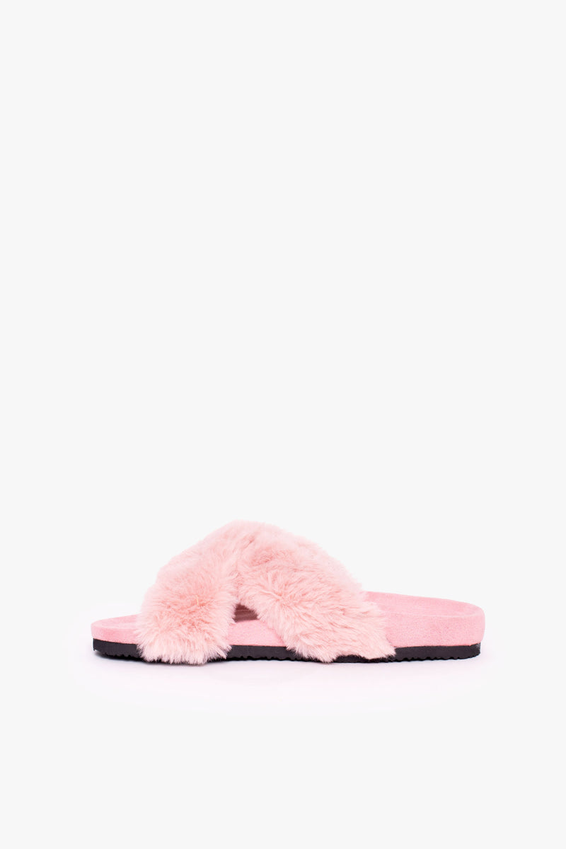 Pink Fluffy Slippers