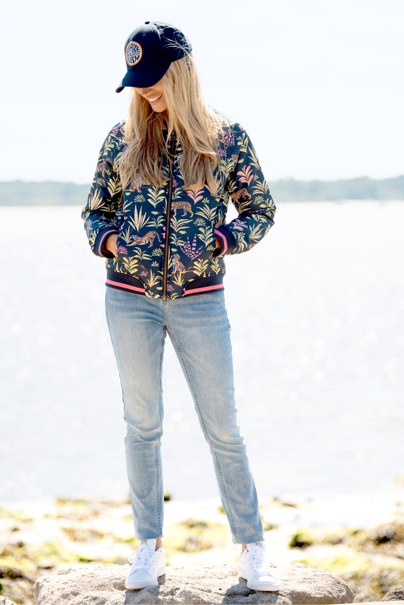 Botanical Tiger Bomber Jacket