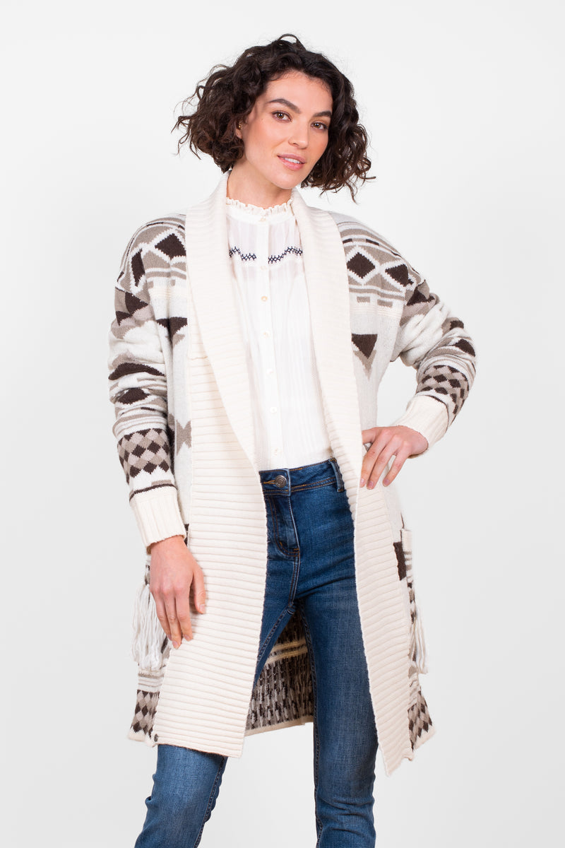 Blanket Belted Knitted Cardigan