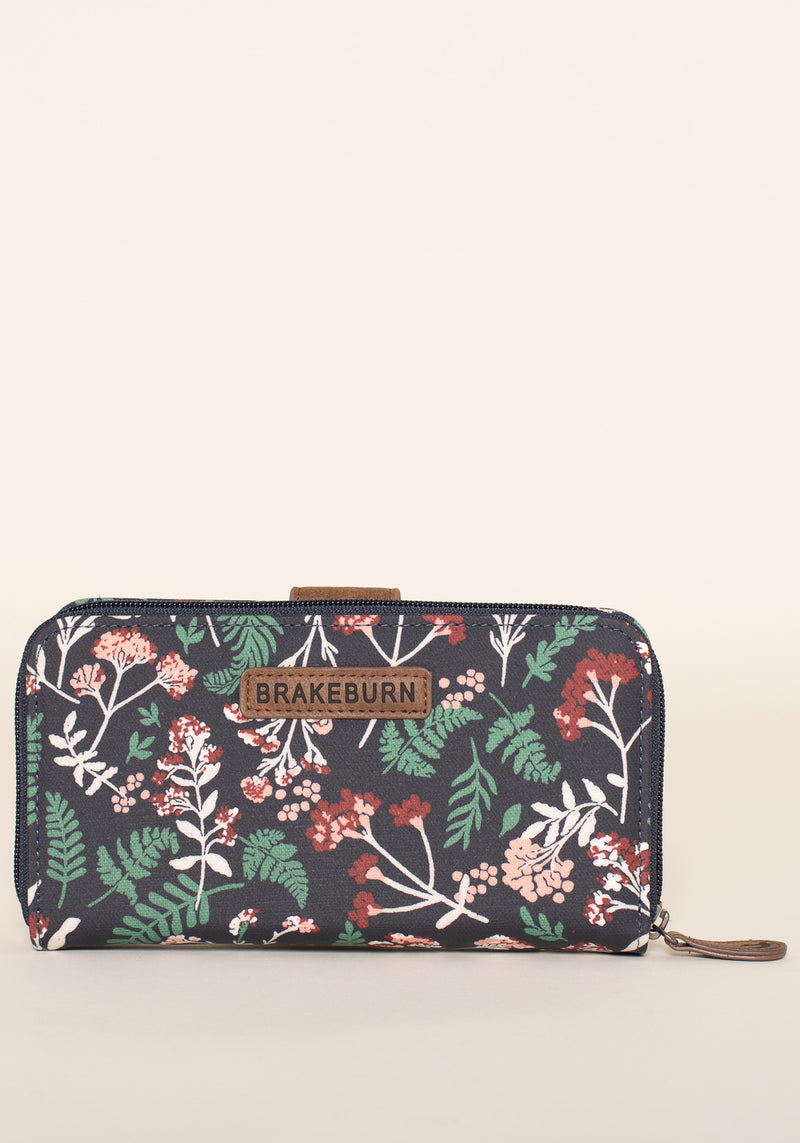 Winter Botanical Fold Over Purse