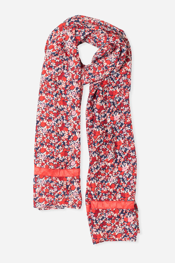 Mixed Berry Floral Scarf