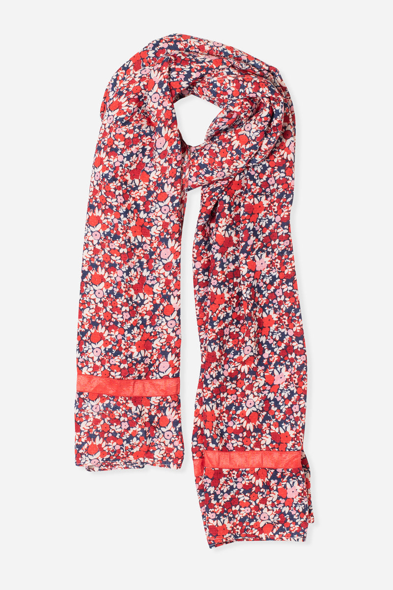 Mixed Berry Floral Scarf