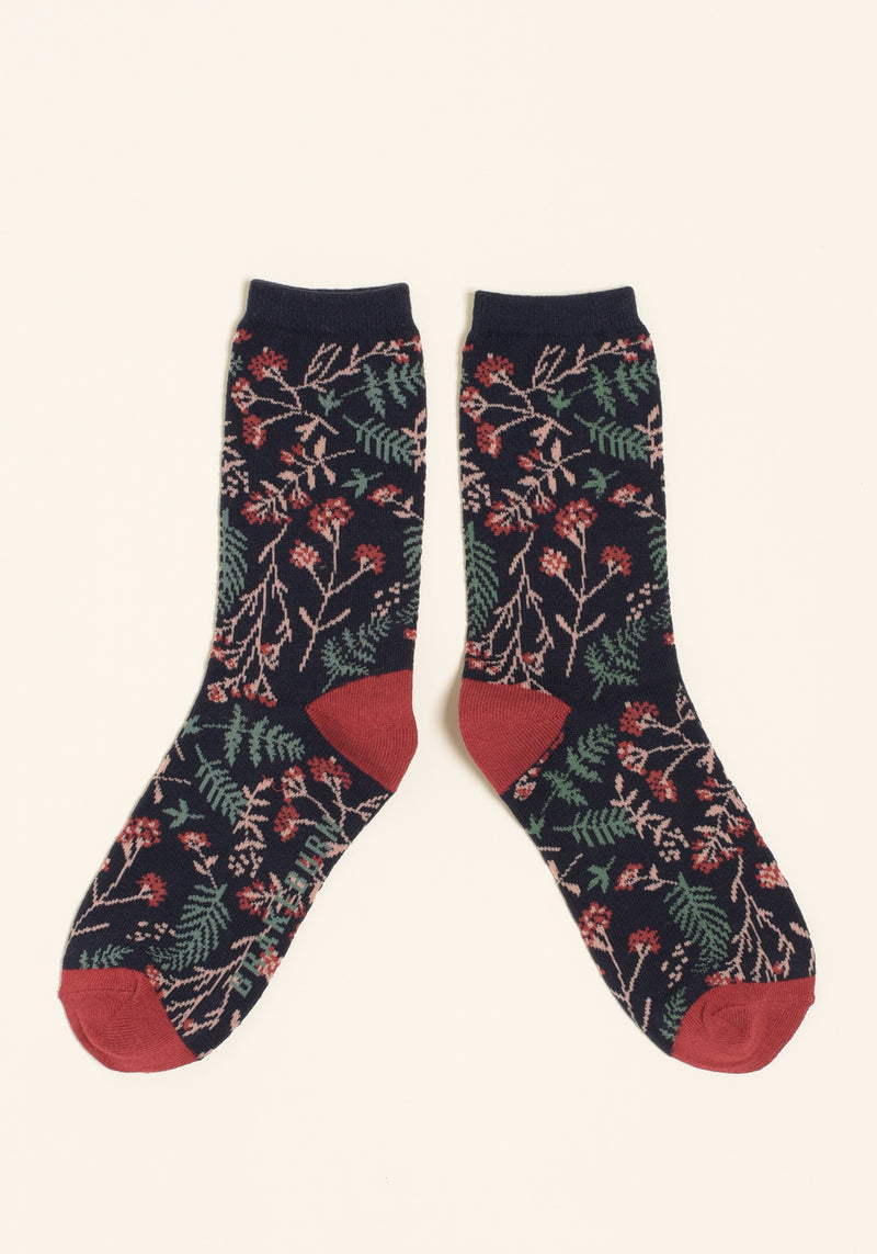 Winter Floral Sock