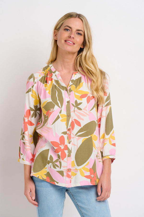 Tropical Palm Blouse