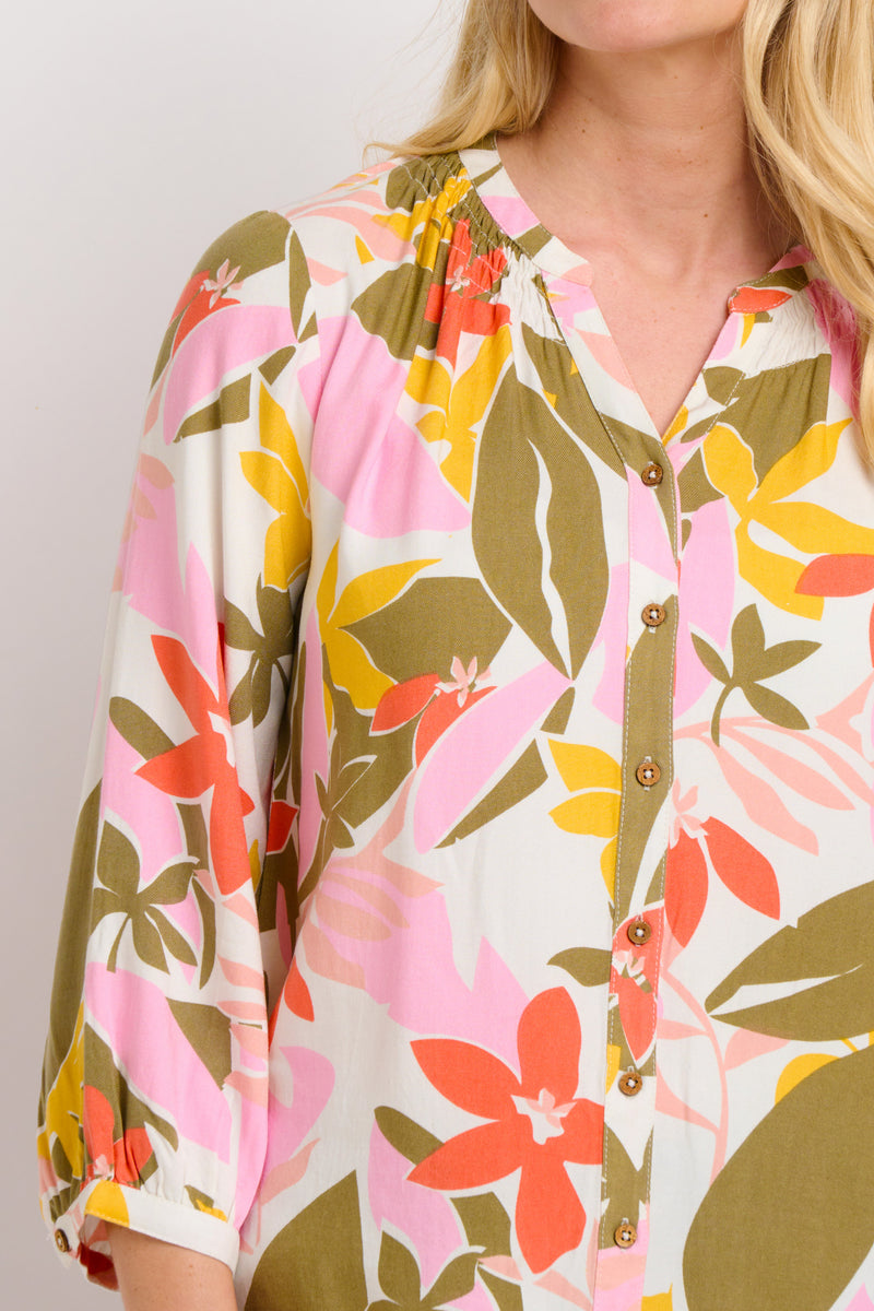 Tropical Palm Blouse