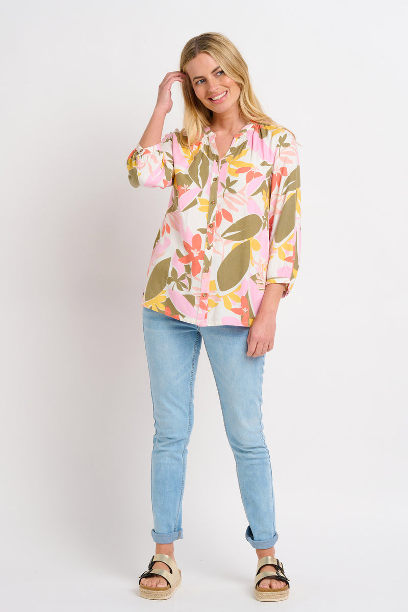 Tropical Palm Blouse