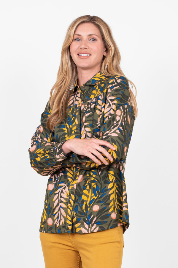 Winter Trailing Floral Blouse