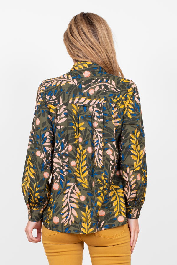 Winter Trailing Floral Blouse