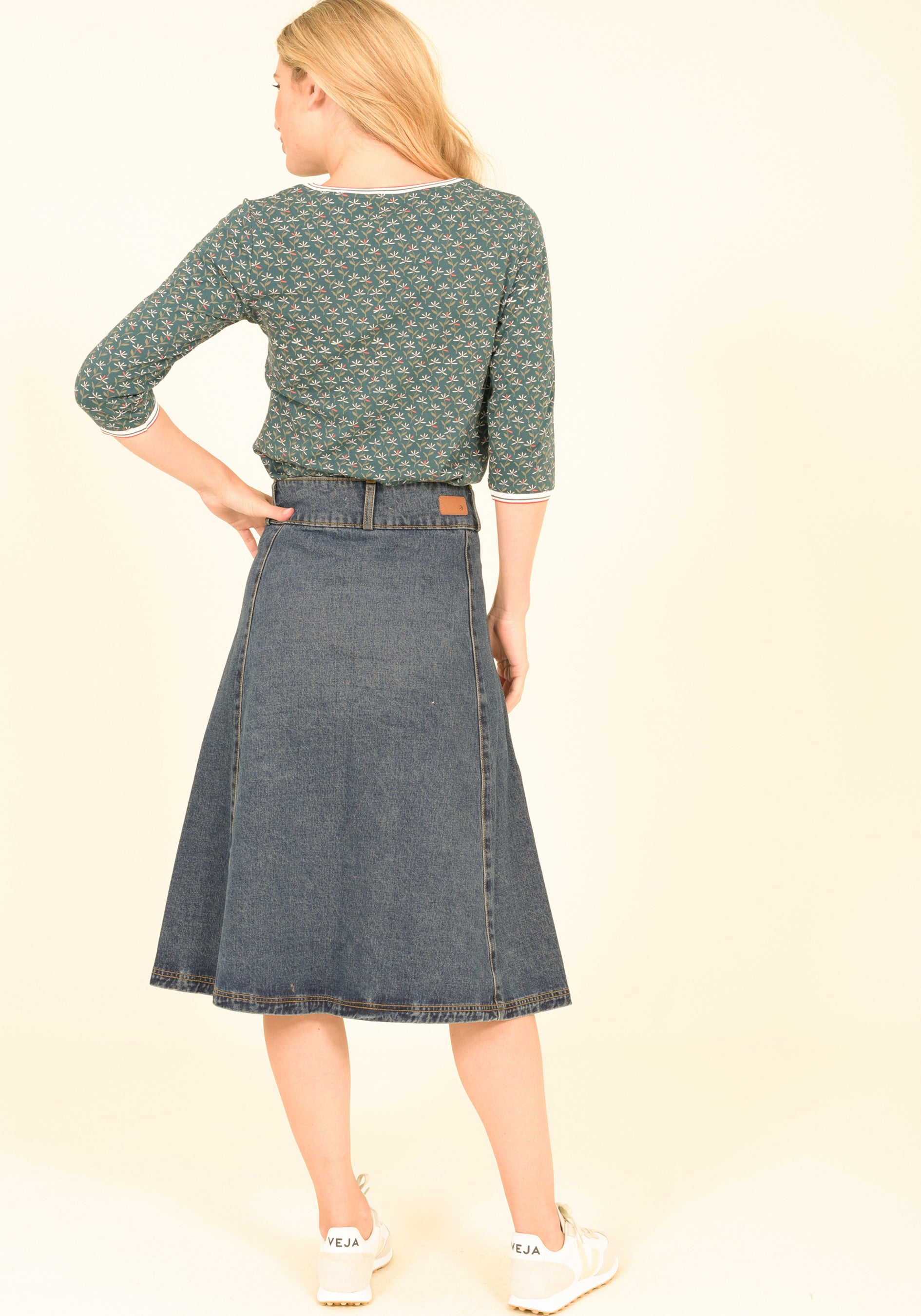 Denim Circle Skirt