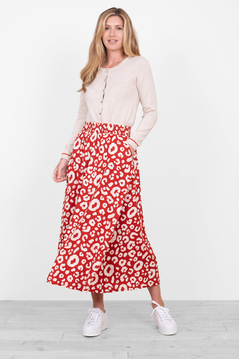 Leopard Midaxi Skirt