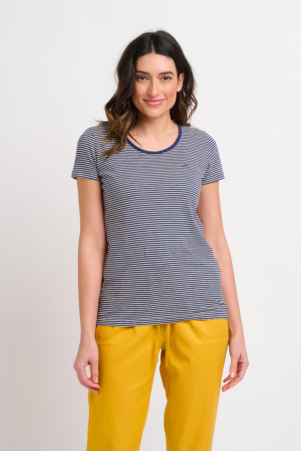 Navy Stripe Tee