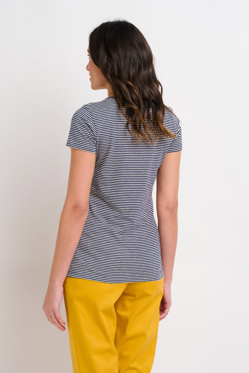 Navy Stripe Tee