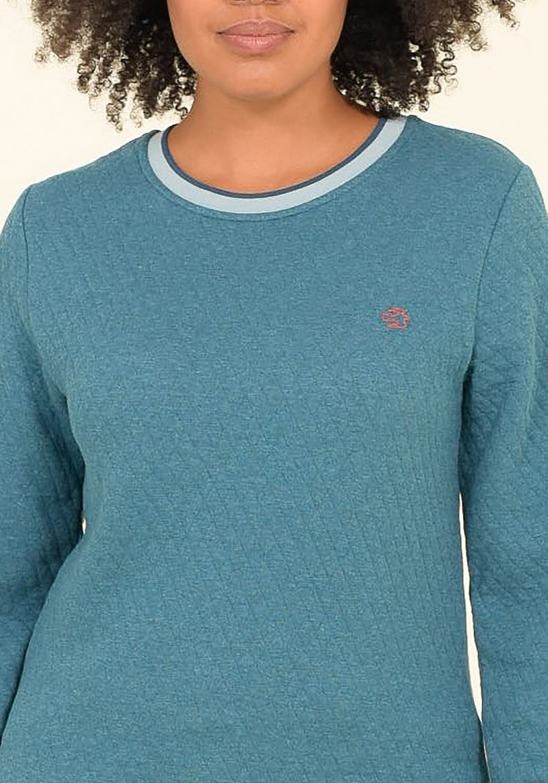 Quilted Crew Neck