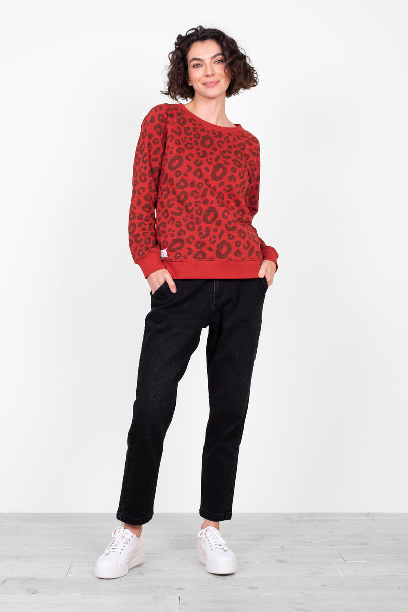 Leopard Raglan Sweatshirt